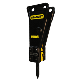MB05 hydraulic breaker attachment from Stanley - tools attachments sales rentals hydraulics and more manitoba and saskatchewan