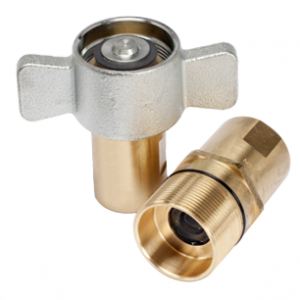 wing nut style hydraulic coupler