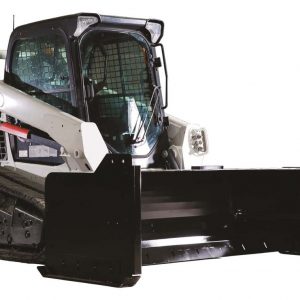 skid steer snow pusher attachment